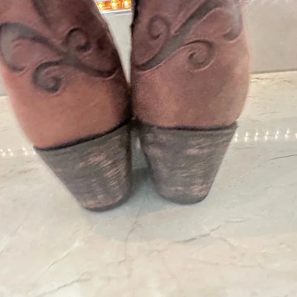 Worn Once Unique Dan Post Leather Cowgirl Boots - Picture 4 of 6